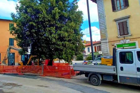 Viabilità Poggibonsi, modifiche per lavori in Borgo Marturi e in via Montegrappa Lavori borgo Marturi a Poggibonsi