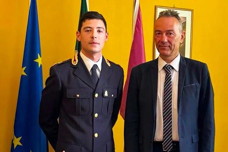 Nuovo Funzionario alla Questura di Siena Francesco Barbieri e Ugo Angeloni
