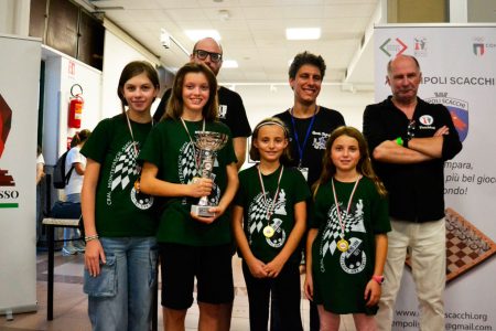 Mens Sana Scacchi: i biancoverdi dell’U14 conquistano due titoli regionali Mens Sana Scacchi U14 femminile