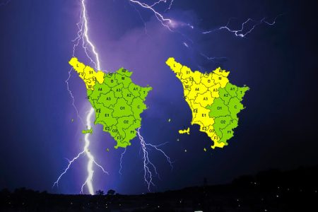Maltempo in Toscana, codice giallo per pioggia e temporali tra lunedì 20 e martedì 21 Maltempo in Toscana, temporale