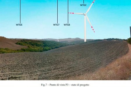 Asciano, netta contrarietà del Comune ad un Parco Eolico nelle Crete Senesi Progetto Parco Eolico ad Asciano