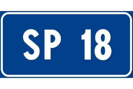 Sp 18/e del Monte Amiata a Pienza: via ai lavori di drenaggio delle acque SP 18, cartello
