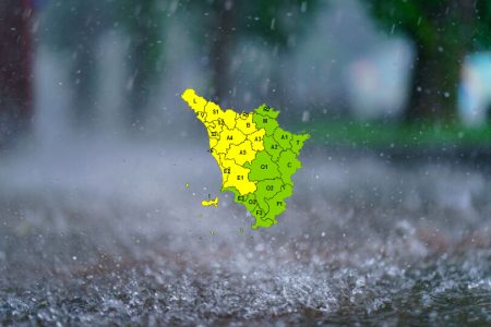 Ancora instabilità in Toscana, codice giallo prorogato fino a martedì Allerta meteo di codice giallo in Toscana