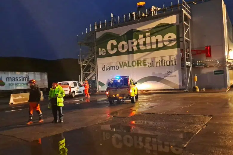 Esercitazione di emergenza nell’impianto di riciclo delle Cortine Esercitazione impianto di riciclo delle Cortine