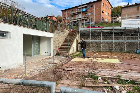 Stadio comunale di Gaiole in Chianti, in corso i lavori di riqualificazione degli spogliatoi Lavori stadio Gaiole in Chianti, sindaco Michele Pescini
