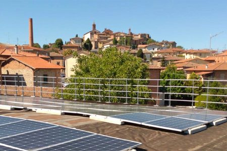 Torrita, Montepulciano e Sinalunga: progetto CER condivisa Torrita di Siena, panorama, pannelli solari