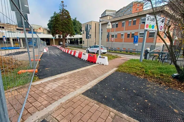 Lavori ingresso ospedale di Siena