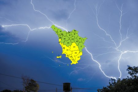 Temporali, prorogata allerta meteo su centro sud della Toscana Allerta meteo in Toscana