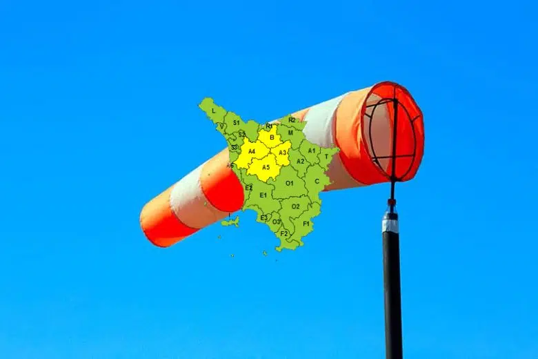 Vento, estesa al 1° maggio l’allerta sul centro nord della Toscana Allerta meteo, manica vento