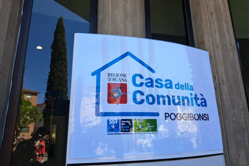 Casa della Comunità di Poggibonsi, cartello
