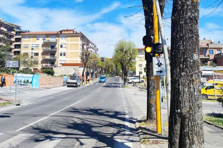 Chianciano, attivazione delle lampade countdown ai semafori intelligenti Chianciano, lampade countdown semaforo