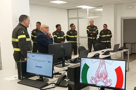 Il prefetto Romeo visita il comando dei Vigili del Fuoco di Siena Prefetto Romeo, Vigili del Fuoco