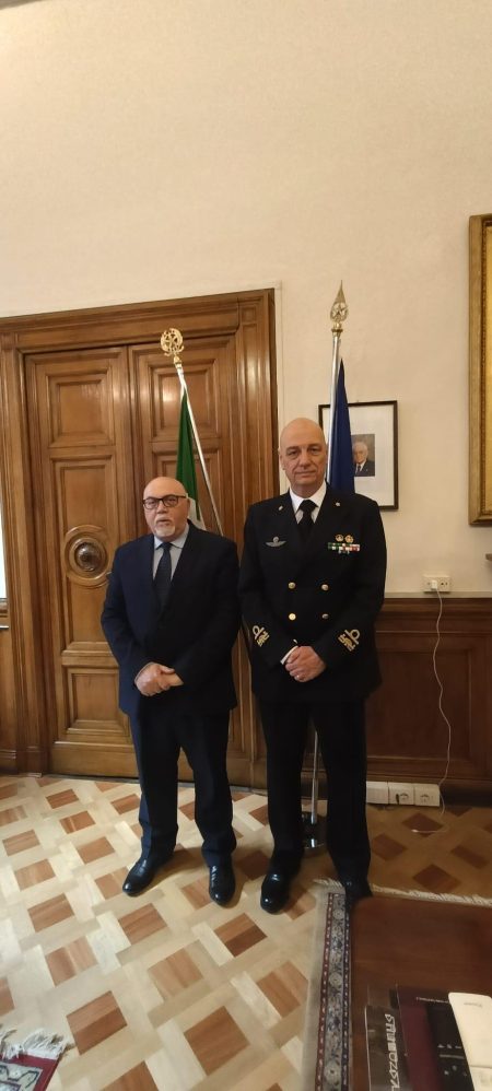 Siena, il Prefetto Romeo incontra l’Ammiraglio Canu