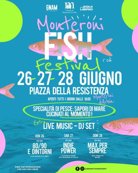 Monteroni Fish Festival: tre serate di gusto, musica e divertimento
