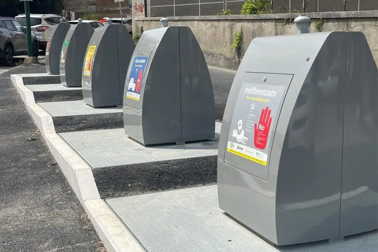 Siena approva il nuovo regolamento sui rifiuti Postazione interrata rifiuti a Siena