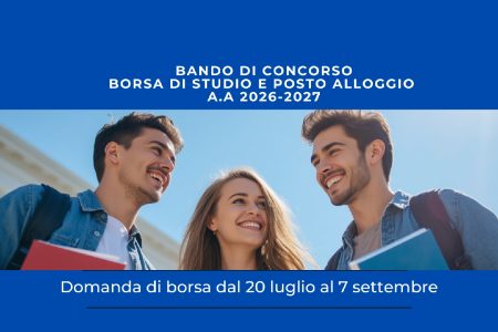 Dsu, c’è il nuovo bando per le borse di studio 2026/2027