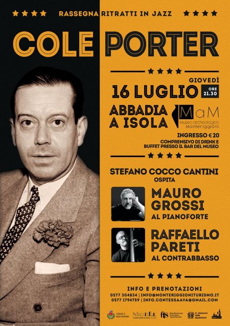 “Ritratti in Jazz” rende omaggio a Cole Porter ad Abbadia a Isola