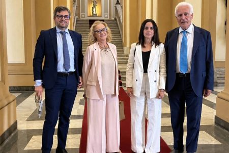 Mps: incontro Provincia, Comune e Regione con ministro Giorgetti Capitani, Fabio, Carletti, Giani