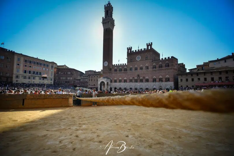Palio di Siena, canape e Palazzo Comunale
