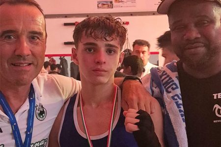 Boxe Siena Mens Sana, Brando Barbagli campione regionale Under 15 Brando Barbagli
