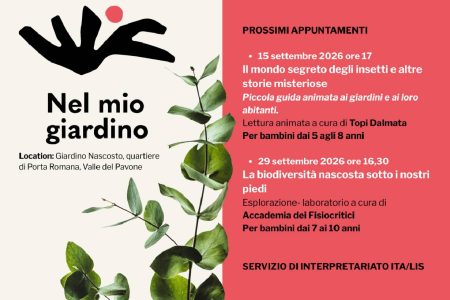 “Nel mio giardino”, letture ed esplorazioni alla scoperta della biodiversità