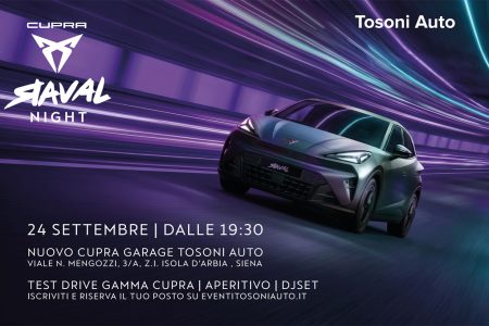Cupra Raval Night: da Tosoni Auto una nuova energia accende siena Cupra Raval Night Tosoni