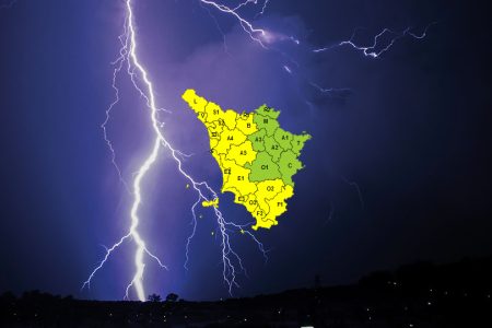 Allerta gialla per pioggia e temporali in Toscana Temporale in Toscana